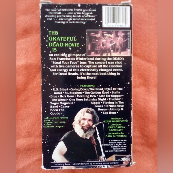 📼Vintage The Grateful Dead Movie VHS😵 - Picture 2 of 4